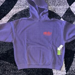 PacSun Purple Hoodie with Red Logo